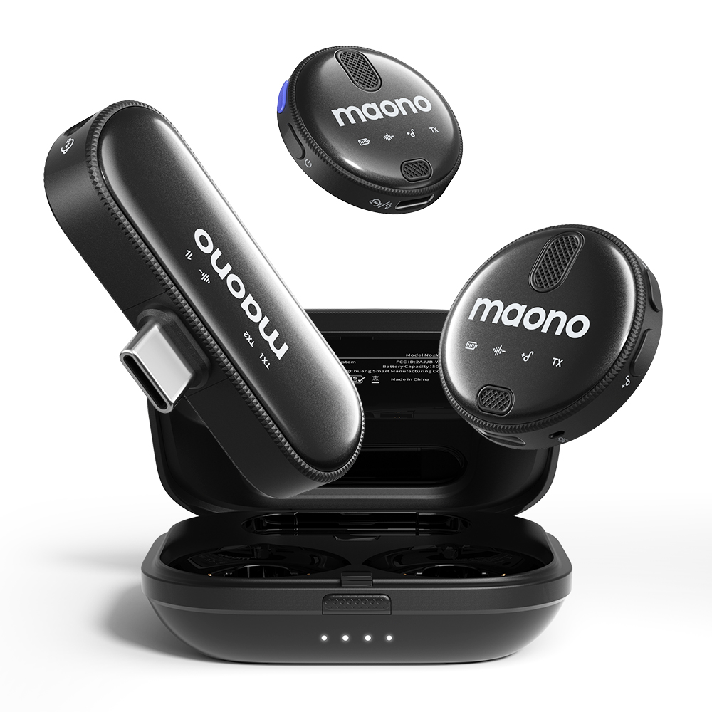 Microfono Lavalier Maono WM620 PC2 doble USB-C