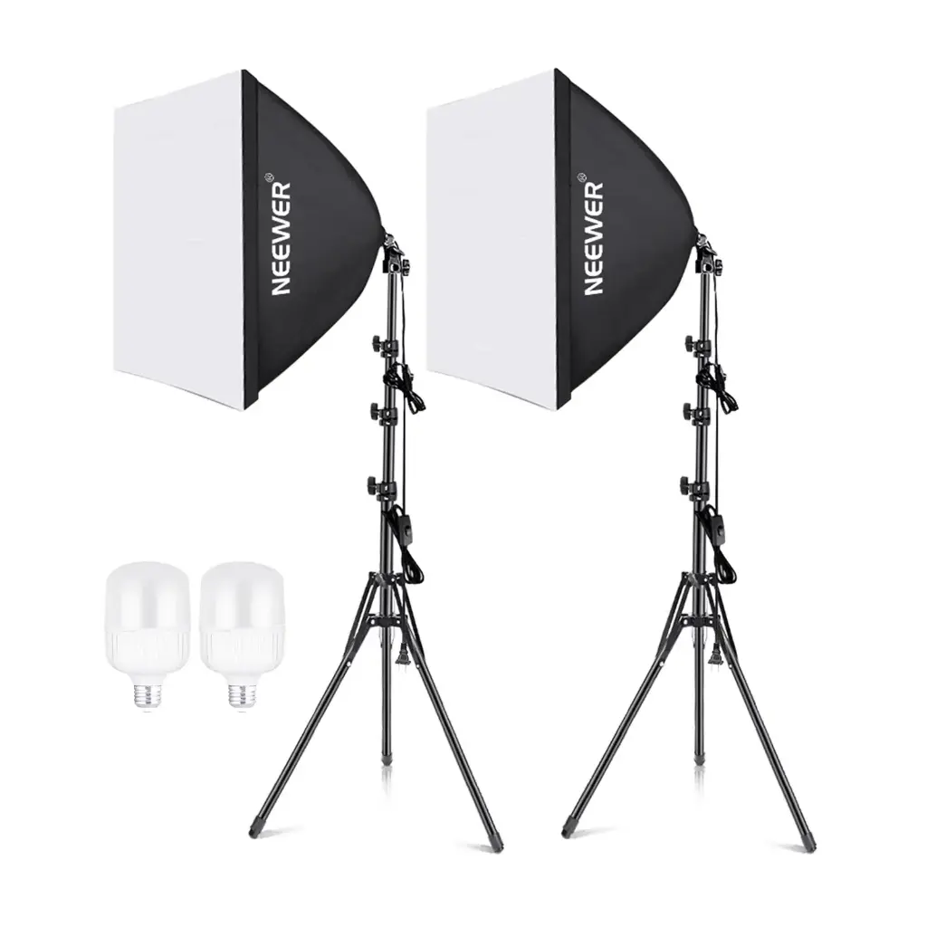 Kit Iluminación LED Neewer NW48 II 2.4G con Softbox