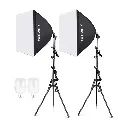 Kit Iluminación LED Neewer NW48 II 2.4G con Softbox