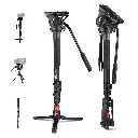 Monopie Neewer GM76 Profesional 179 cm con Cabezal Fluido