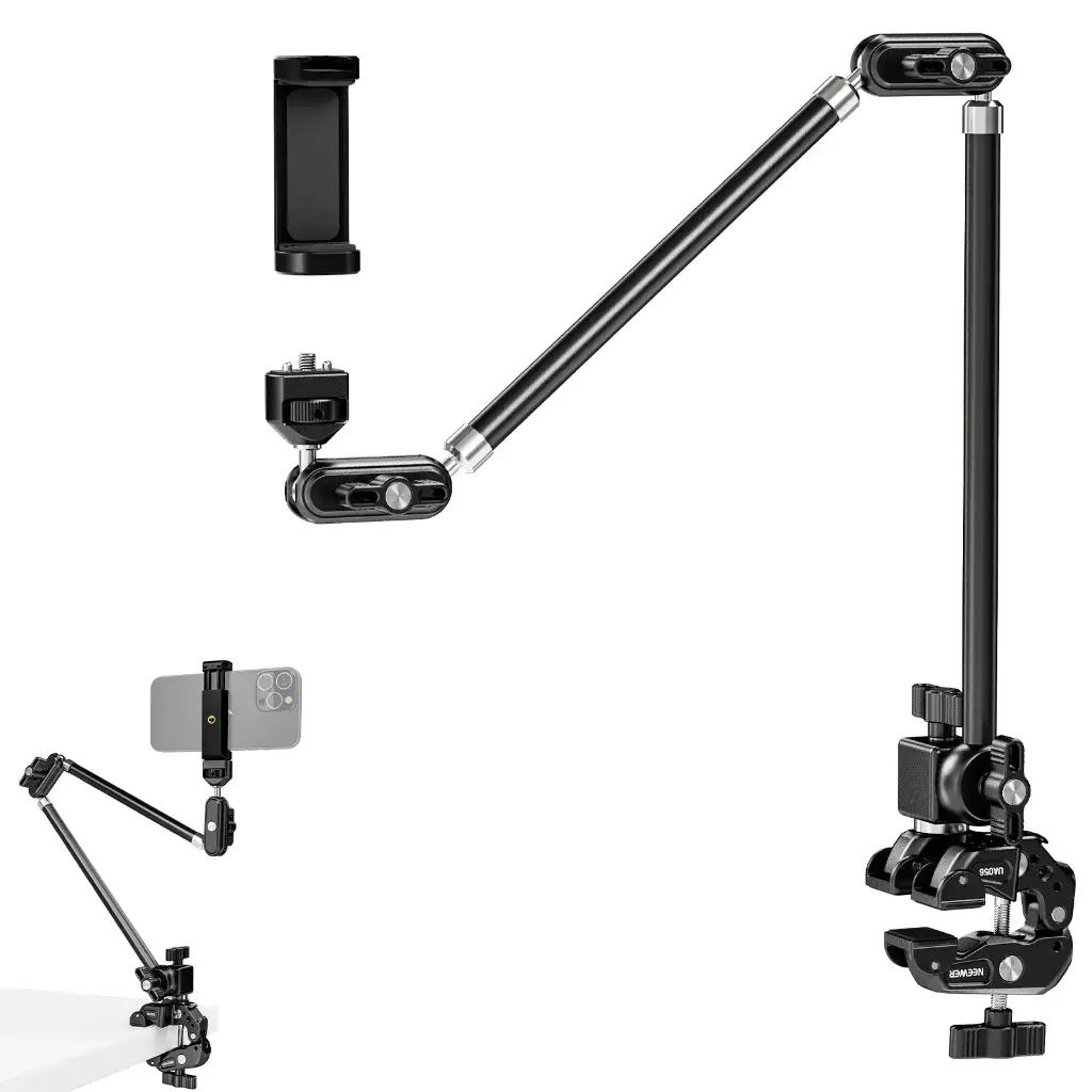 [10104464] Brazo Mágico Neewer UA056 76 cm con Clamp y Soporte