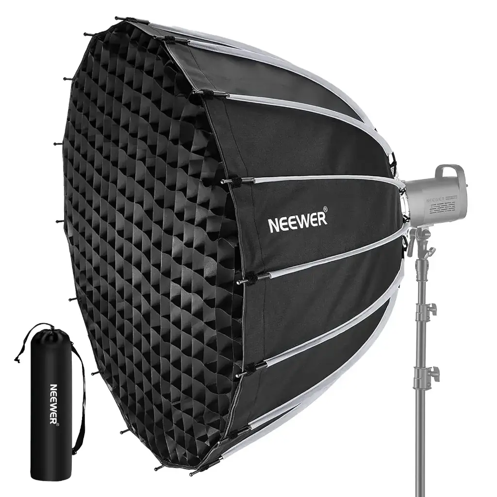 Softbox Parabólico Neewer de 120 cm con Grid