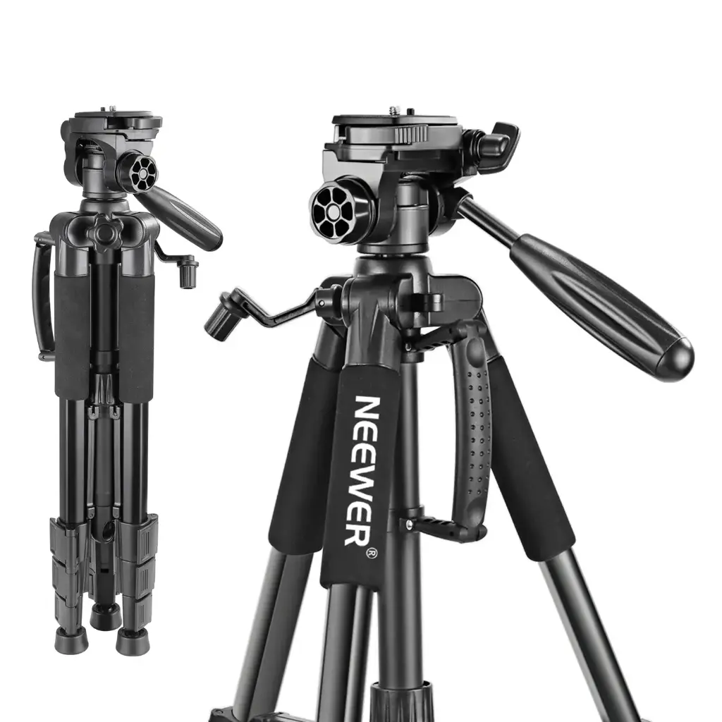 [10089014] Trípode Aluminio Neewer SAB234 142 cm con Cabezal Panorámico
