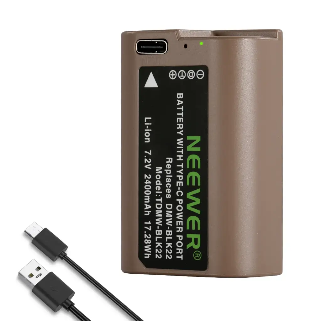 Batería Neewer DMW-BLK22 2400mAh para Lumix