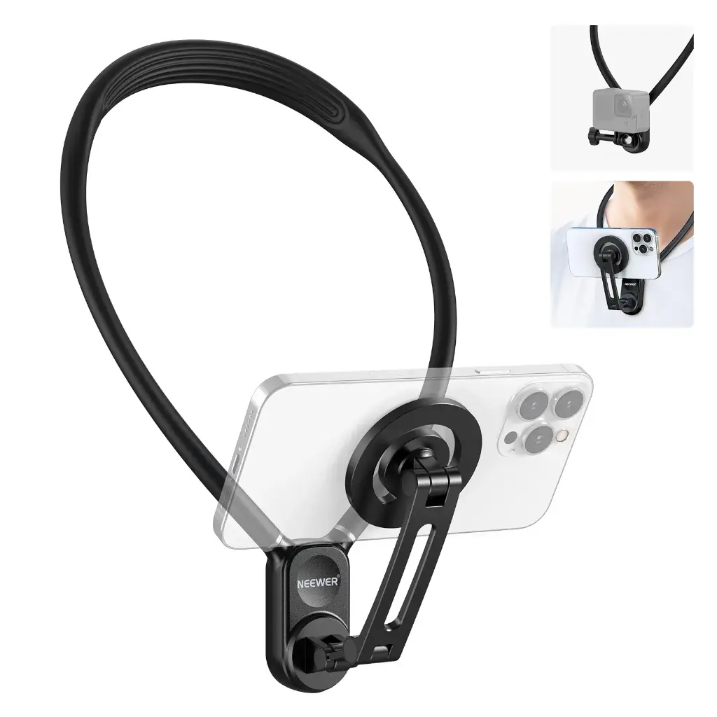 Soporte Cuello Neewer GP-16 Magnético para Teléfono/GoPro