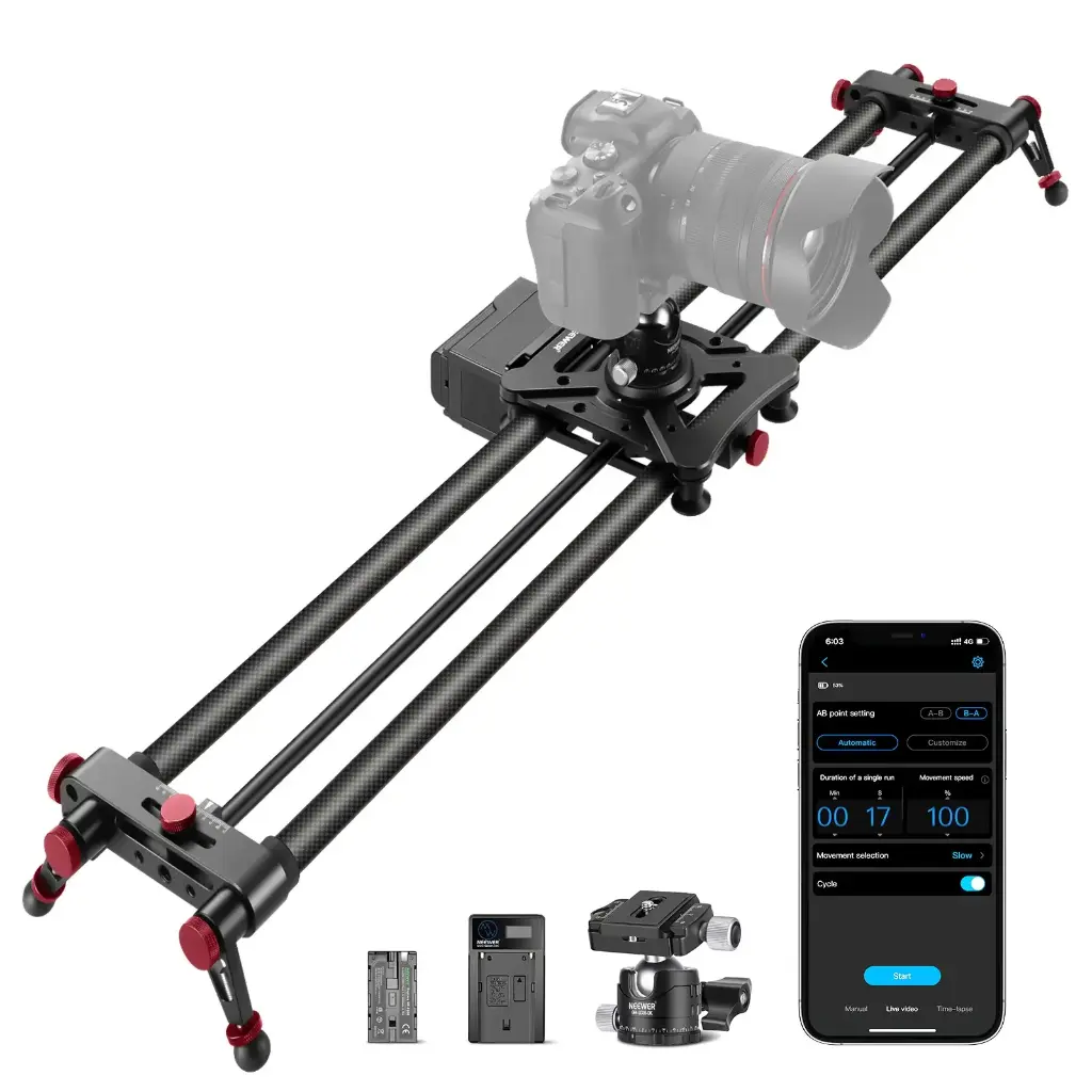 [10100621] Slider Motorizado Neewer ER1 de Fibra de Carbono 100 cm