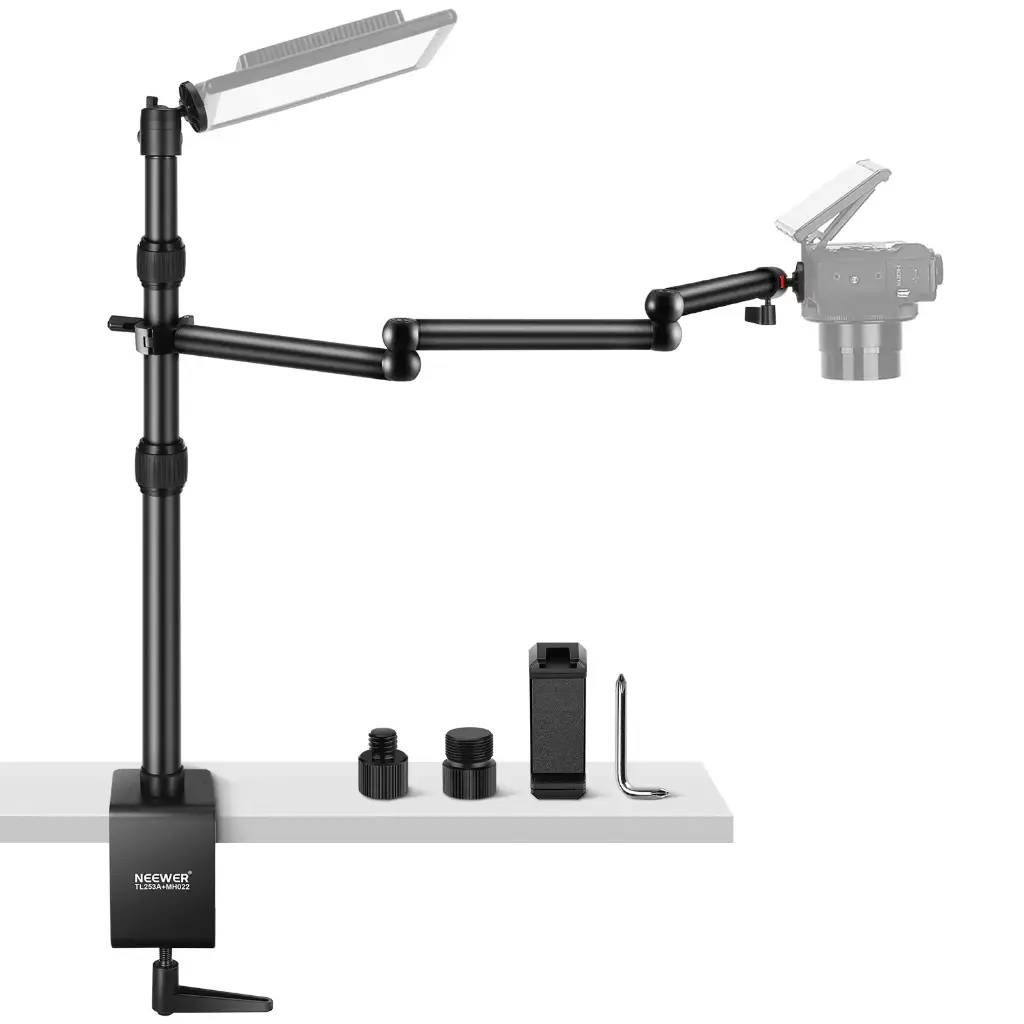 Soporte de sobremesa para cámara NEEWER TL253A+MH022