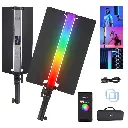 Tubo de luz LED NEEWER RGB2 con visera metálica