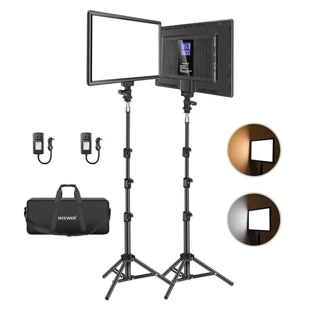 [10099293] Kit de Panel Neewer NL-192AI de Luz LED Bicolor