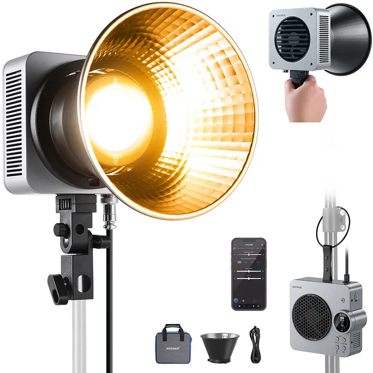 [10106508] Luz LED Bicolor de Mano para Video Neewer HS200B (EU)