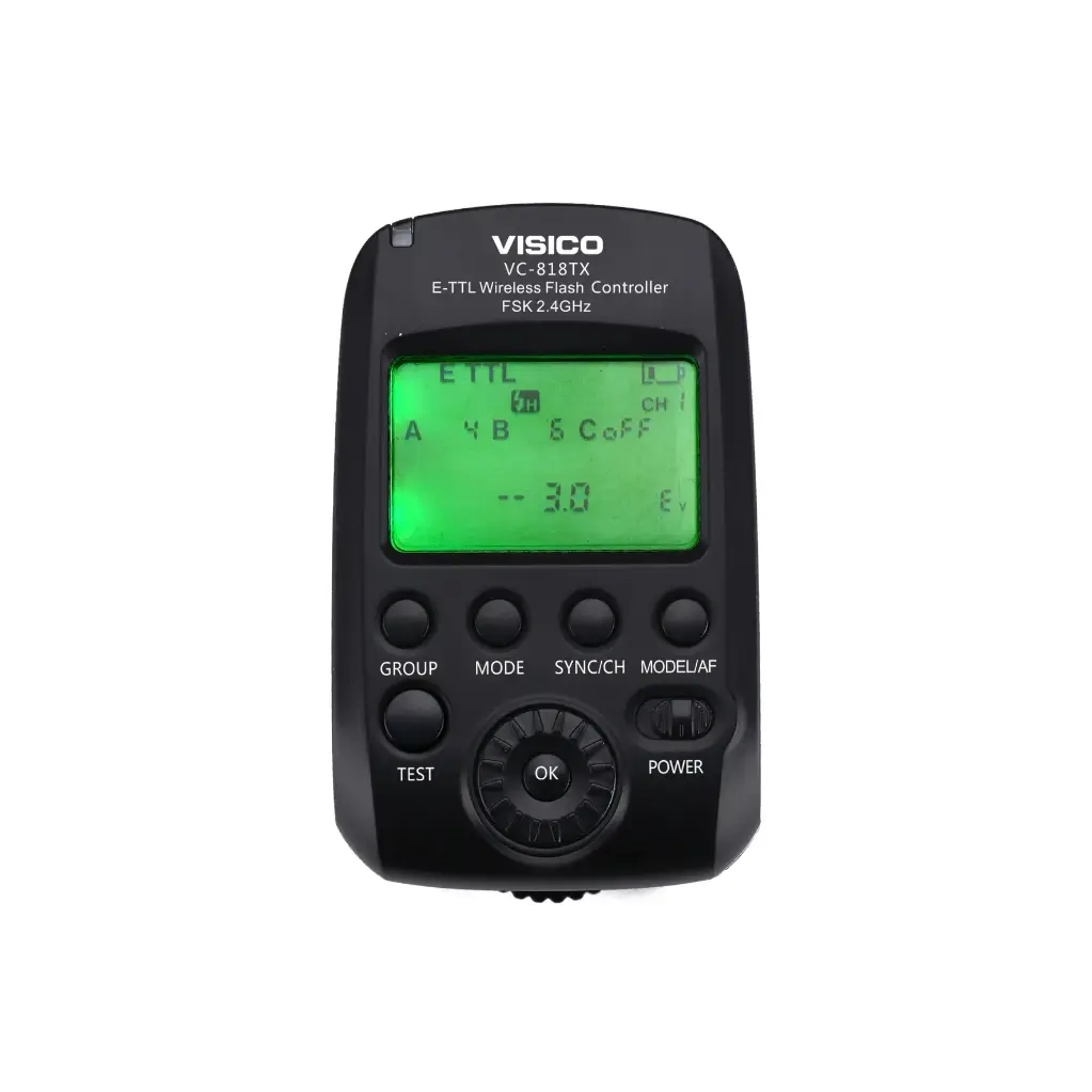 Trigger HSS TTL Visico VC-818 TX Canon