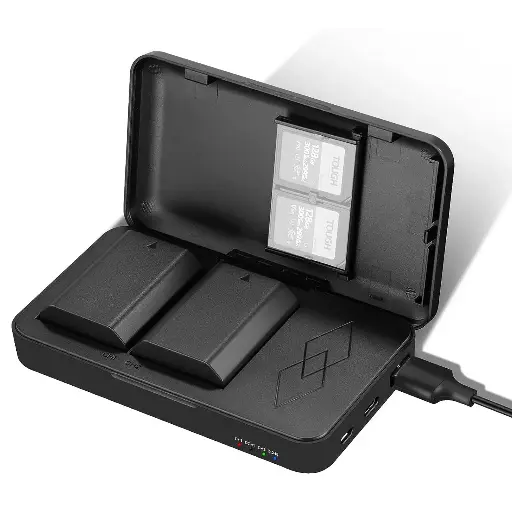 [66601542] Cargador y Estuche con 2 Baterías Neewer NP-FZ100