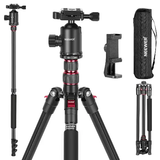 [66600093] Trípode Monopie Neewer 195 cm con Soporte y Control Remoto