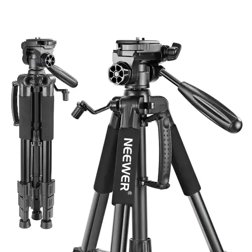 [66600227] Trípode Aluminio Neewer SAB234 142 cm con Cabezal Panorámico
