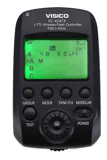 [VC-818TX N] Trigger HSS TTL Visico VC-818 TX Nikon